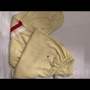 Spiritual Gangster Pants & Jumpsuits - Light yellow sweatpants Spiritual Gangster Pants & Jumpsuits - Light yellow sweatpants